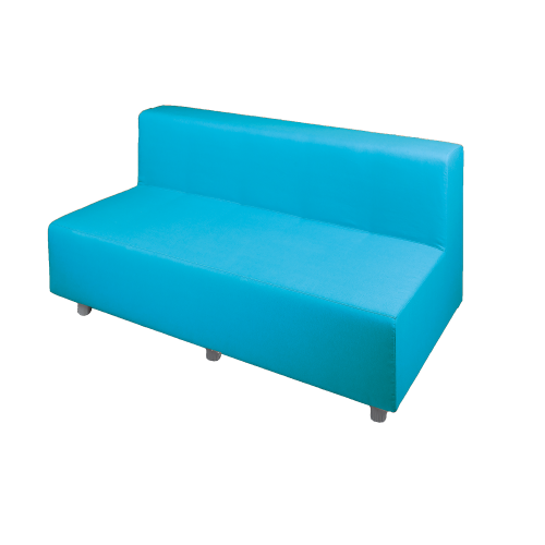 Sofa-Möbelelement mit Lehne B/H/T: 138x73x72 cm, Sitzhöhe: 43 cm, mit Kunstlederbezug