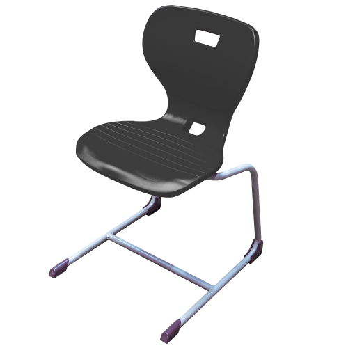 Ergostar UP 2.0 Schulstuhl Sitzschalenfarbe Dunkelgrau, Sitzhöhe 43 cm