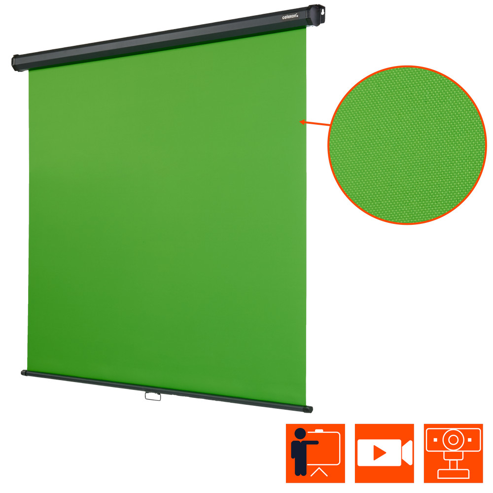 celexon Rollo Chroma Key Green Screen 200 x 190cm