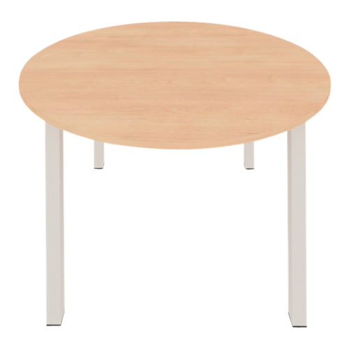 Rundtisch mit Quadratrohrfuß von 30x30 mm Durchmesser: 120 cm, Tischhöhe: 72 cm