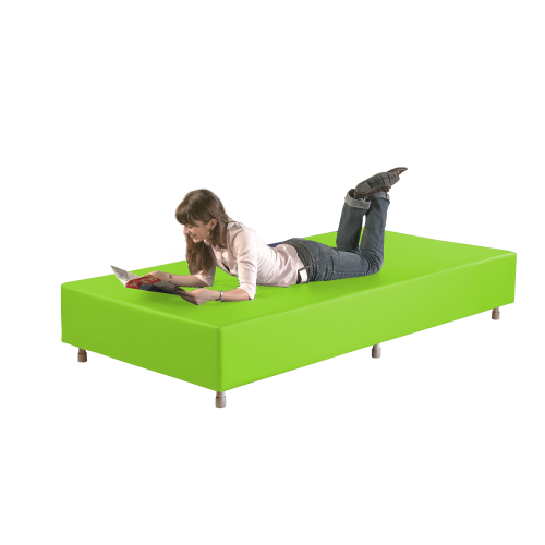 Sitzelement Rechteck groß aus der Sofaserie Wellness-Oase B/H/T: 224x40x112 cm, Bezug Stoff schwer entflammbar
