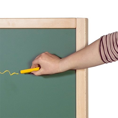 Trennwand fahrbar, mit Emaille-Flächen B/H/T: 74x137x50 cm, vorn/hinten Emaille grün, Stahlgestell mit RAL-Farbe 9006 (weißaluminium)