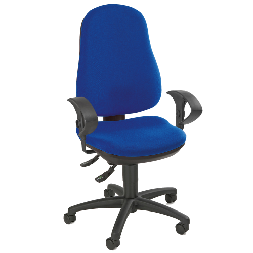 Bürodrehstuhl LEON Sitzhöhe: 42 - 55 cm, Stofffarbe Hellgrau