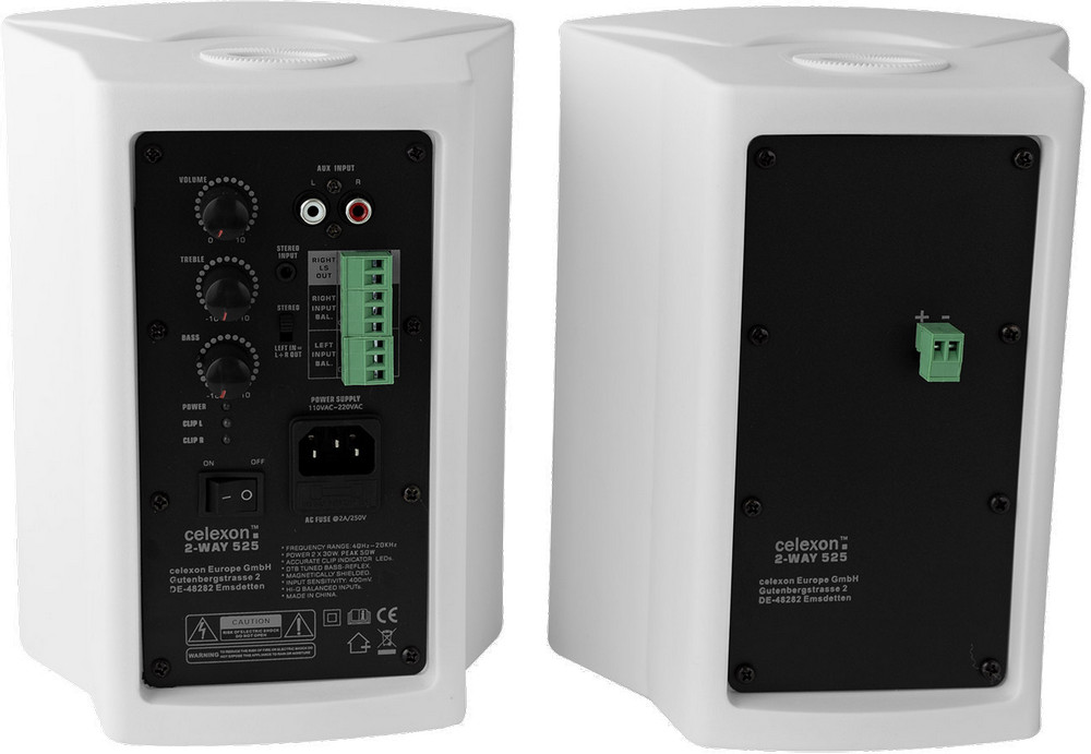 celexon Aktiv Lautsprecher-Set 2-Wege 525-W