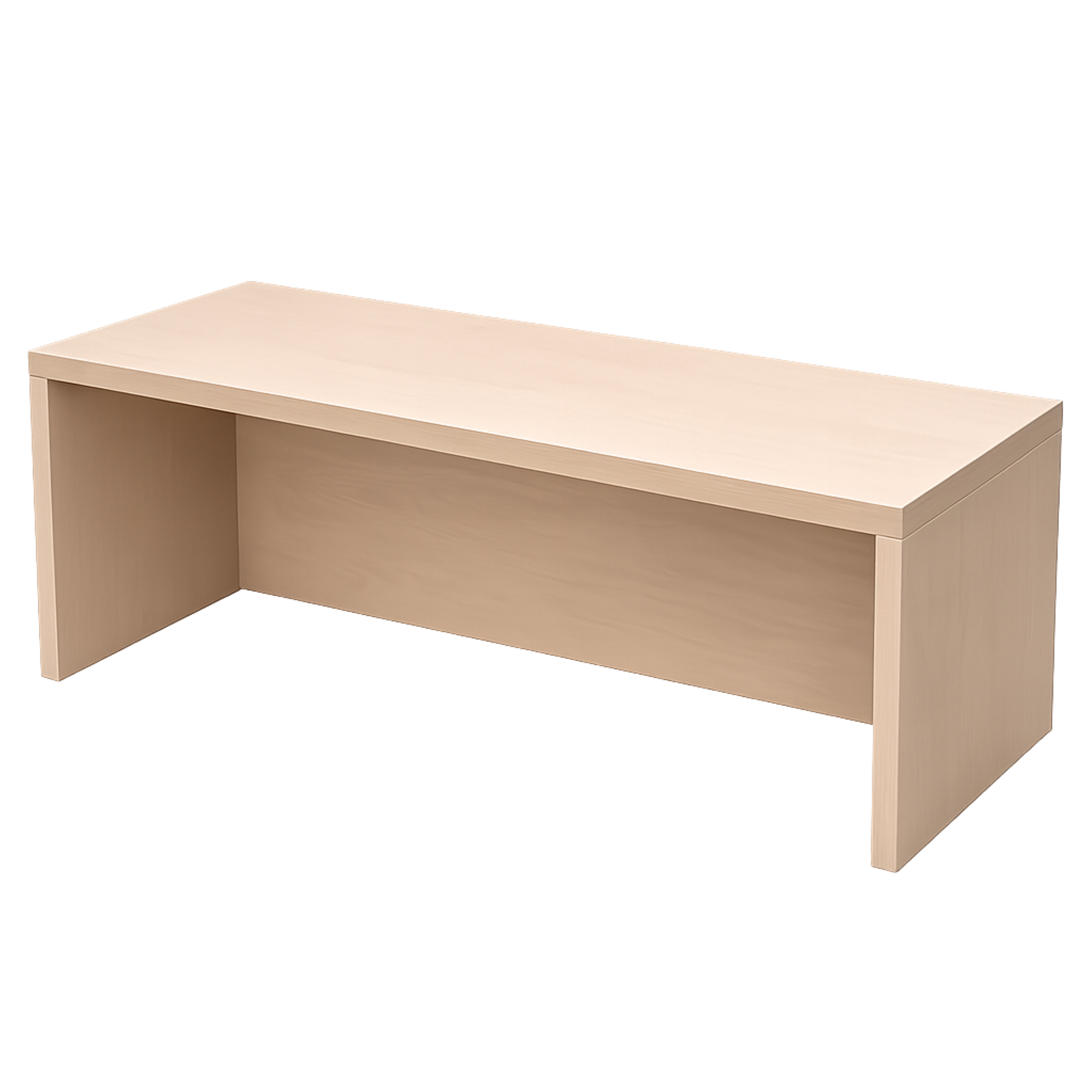 Sitzbank mit stabiler 25-mm-Sitzplatte B/H/T: 100x35x30 cm, auch stapel- bzw. übereinanderschiebbar in Verbindung mit weiteren Sitzbänken der Serie