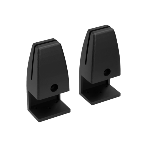 SOLIDO V Tischklemmen, einseitig Befestigungselemente für AKUSTIX Vario Elemente, Aluminium Druckguss, schwarz
