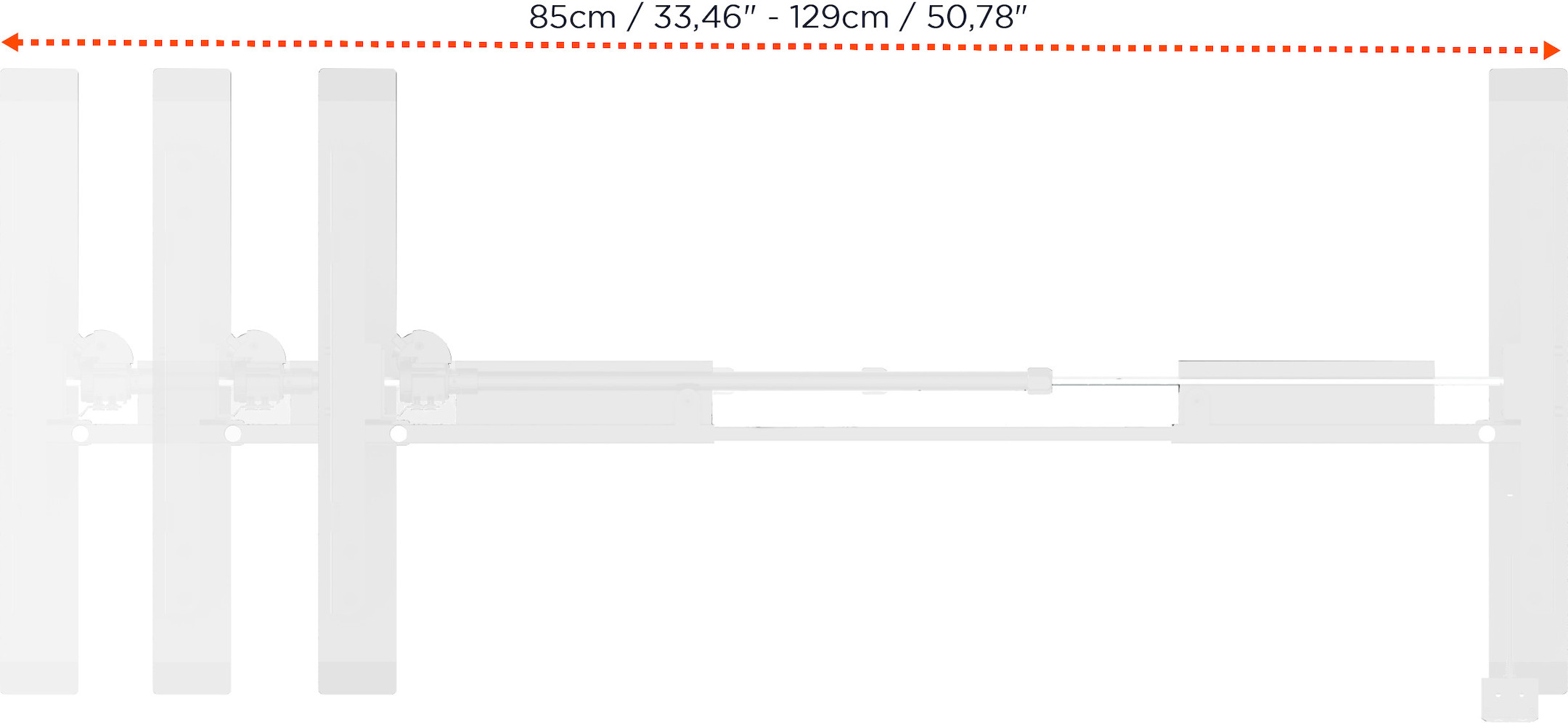 celexon elektrisch höhenverstellbarer Schreibtisch Economy eAdjust-71121 - weiß, inkl. Tischplatte 150 x 75 cm