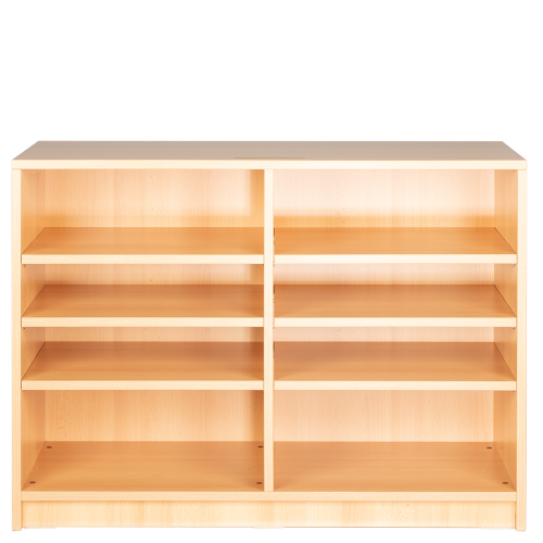 Offenes Werkraumregal WK 3 mit Mittelwand B/H/T: 104x75x40 cm