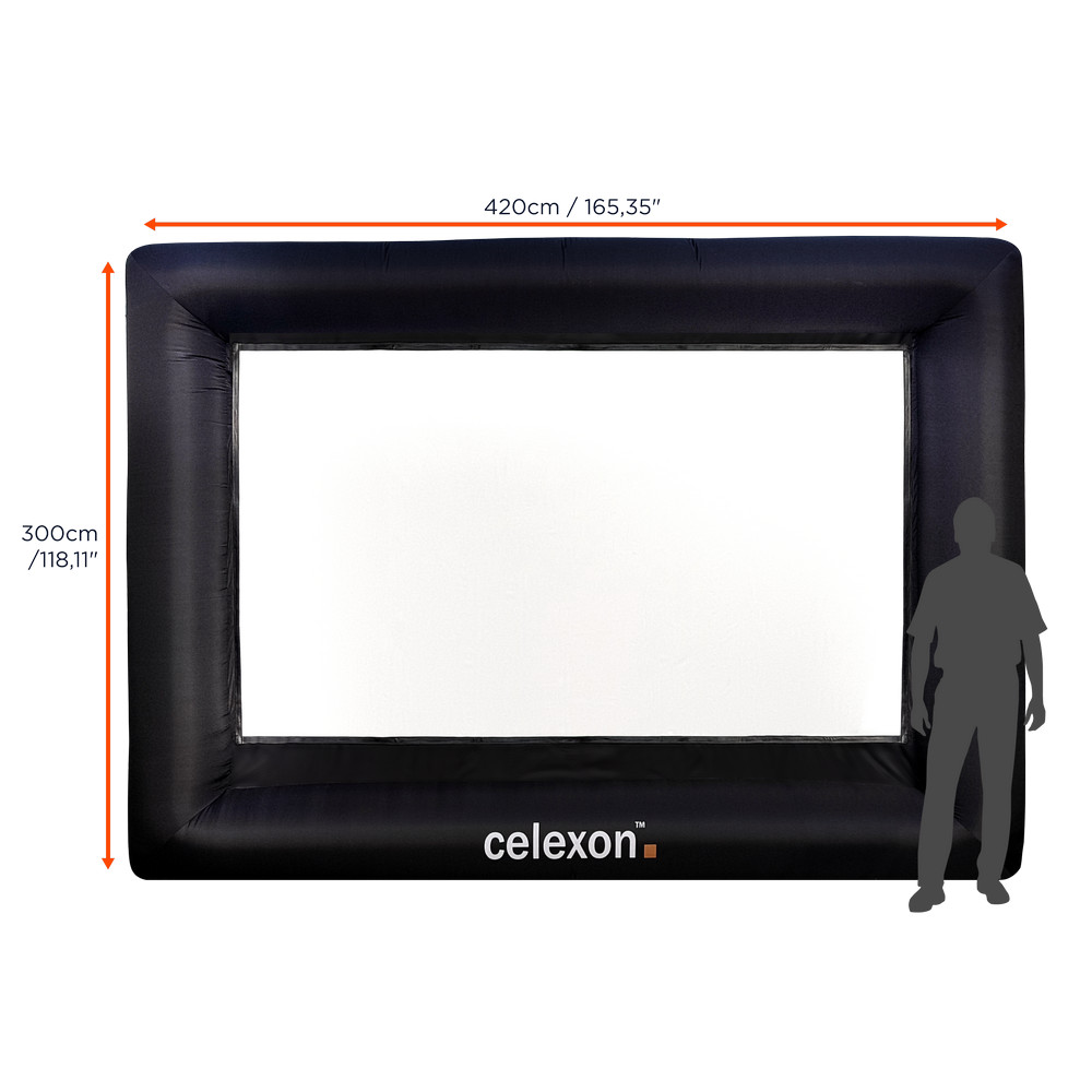 celexon aufblasbare Outdoor-Leinwand INF200