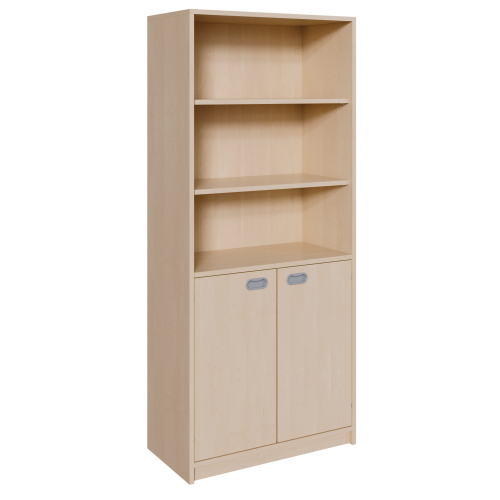 Korpus-Kombischrank, unten mit 2 Türen, oben Regalbereich B/H/T: 78x180x40 cm, unten 2 Türen, oben Regal, insgesamt 4 Einlegeböden