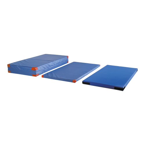 Turnmatte, Weichbodenmatte mit Schaumkern, uni-blau B/H/T: 150x30x200 cm, RG21/25