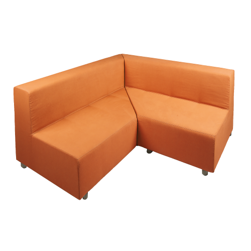 Sofa-Möbelelement mit Lehne B/H/T: 138x73x138 cm, Sitzhöhe: 43 cm, mit Kunstlederbezug