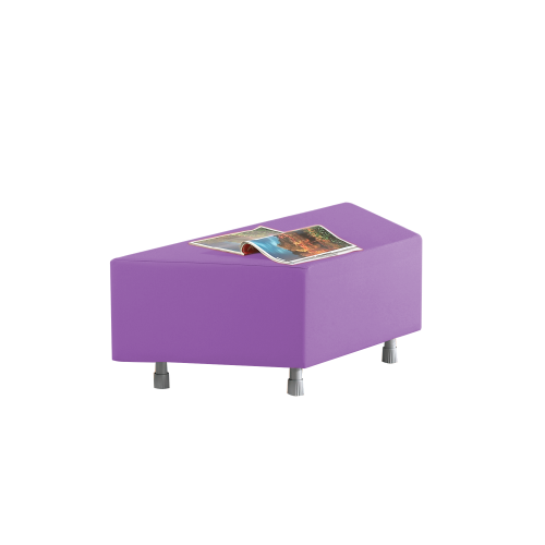 Sitzelement Trapez aus der Sofaserie Wellness-Oase B/H/T: 112/56x40x50 cm, Bezug Kunstleder