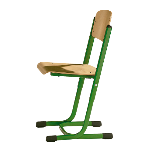 Schülerstuhl MST H 30 Gestellfarbe wählbar, Sitzträger offen, Höhenverstellbar 34, 38, 42 cm