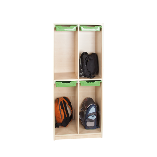 Schultaschenregal für 4 bzw. 6 Schüler B/H/T: 104,5x160x50 cm