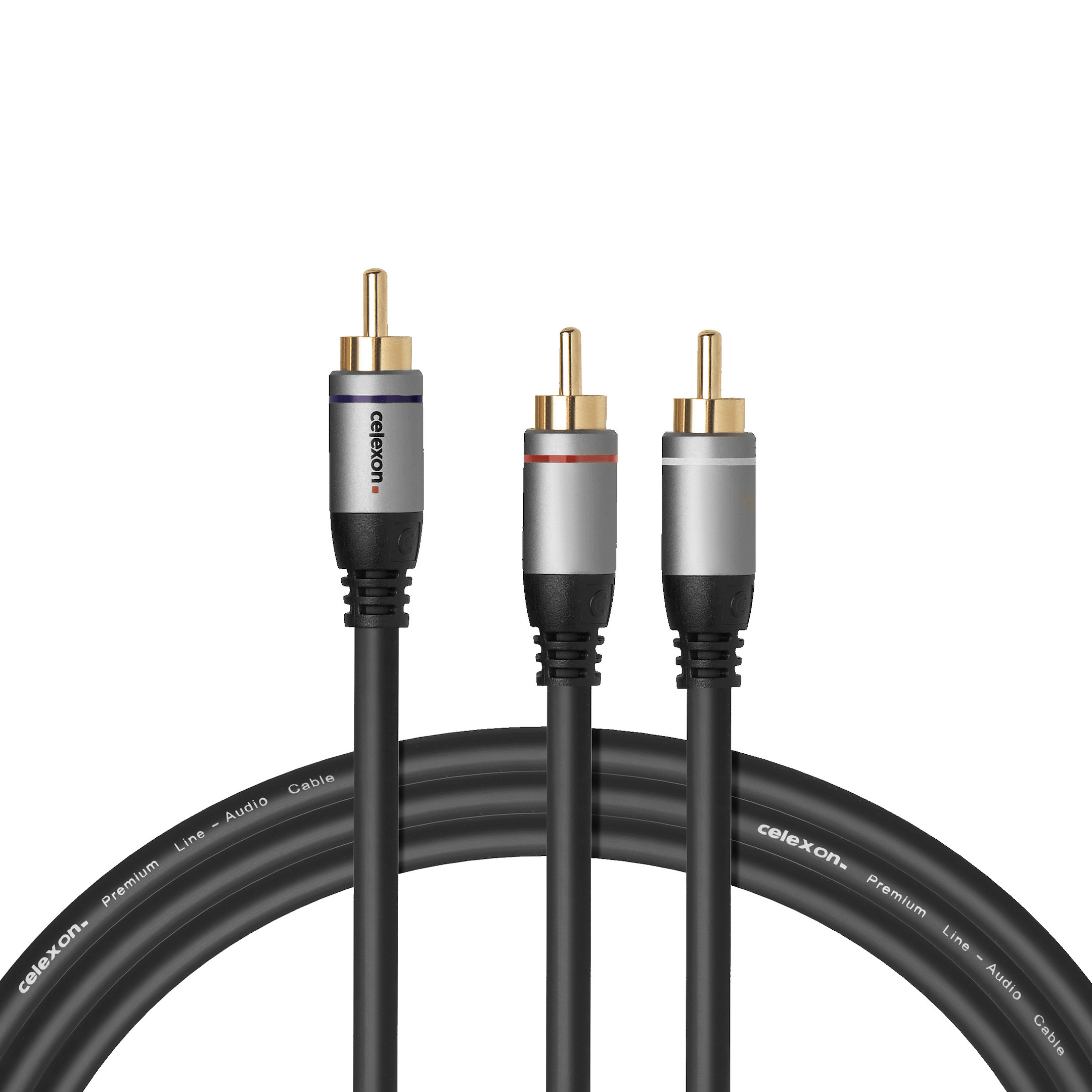 celexon Cinch auf 2x Cinch Audiokabel 1,5m - Professional Line