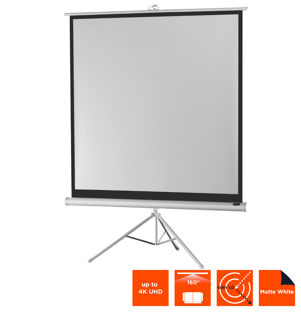 celexon Stativleinwand Economy 184 x 184 cm - White Edition