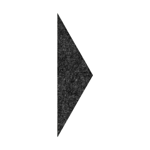 Akustikelement AKUSTIX Shape #11 B/H/T: 10,1x35x1,8 cm, PET Gestaltungspaneel in Dreieck-Form, Anthrazit