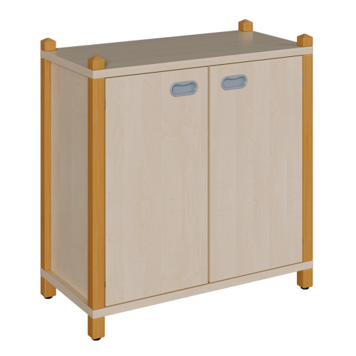 Stollen-Schrank mit 2 Türen B/H/T: 82x80x40 cm, 2 Türen, 2 Einlegeböden