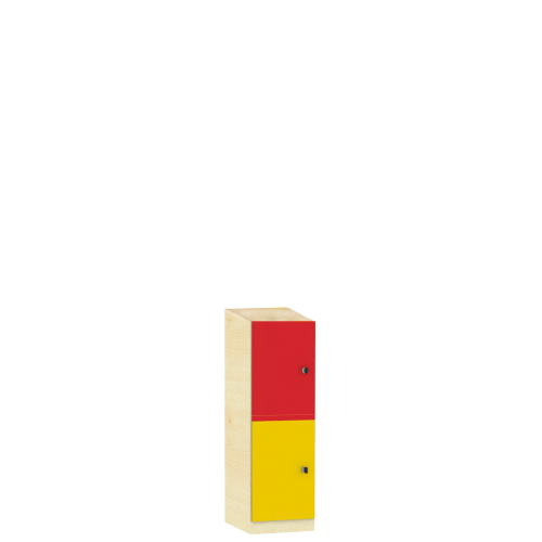 Schließfachschrank Serie SFS, einreihig B/H/T: 41,8x160x50 cm, 1x2 Fächer