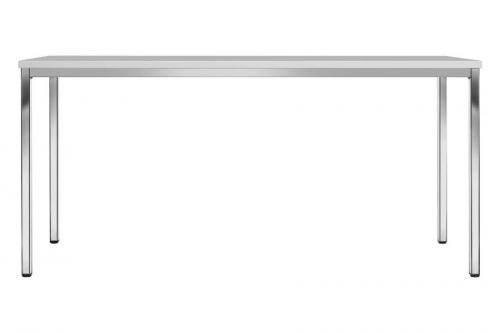 Schreibtisch mit 4-Fuß-Gestell und ABS Sicherheitskante B/H/T: 120x72x60 cm, Plattenstärke 19 mm