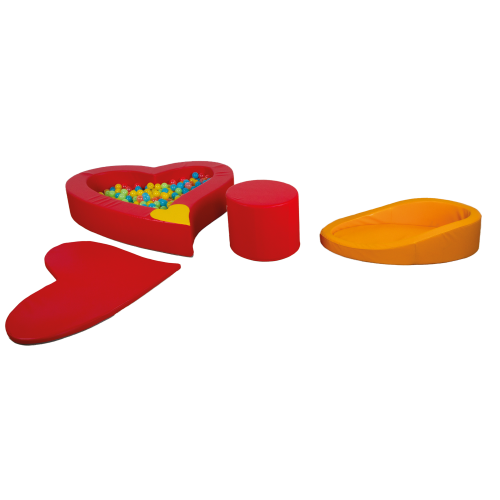 Spiel- und Spaßherz B/H/T 130x48x130 cm