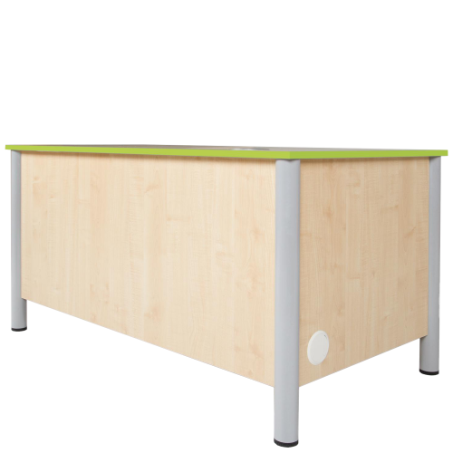 Lehrer Computertisch, abschließbar B/H/T: 140x76x80 cm, Unterschrank links