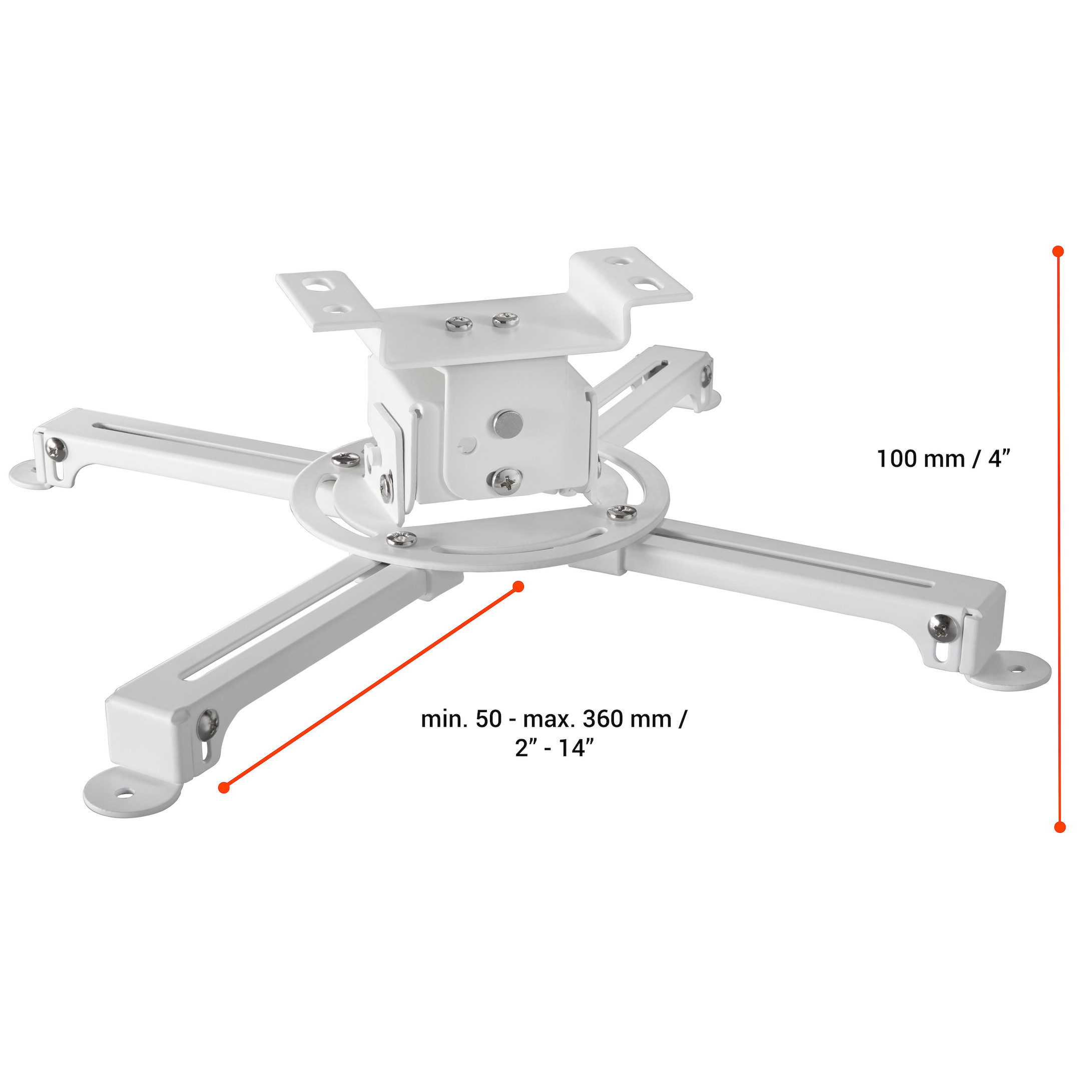 celexon Deckenhalterung universal MultiCel 1000 Pro - weiß