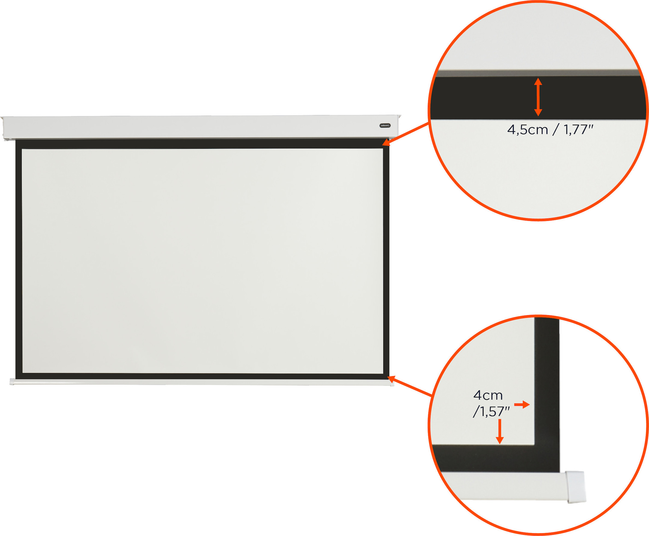 celexon Batterie Leinwand V2.0 Motor Professional Plus 200 x 150 cm