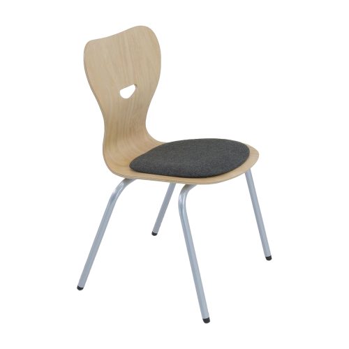 Vierbeinstuhl mit Sperrholz-Sitzschale Sitzhöhe DIN 4 - 38 cm