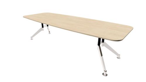 Konferenztischsystem mit Trapezfüßen aus Aluminium B/H/T: 200x72x80 cm, Plattenstärke 19 mm