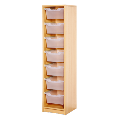 Beistellregal mit Boxen B/H/T: 36x158x40 cm, mit 7 hohen ErgoTray-Boxen