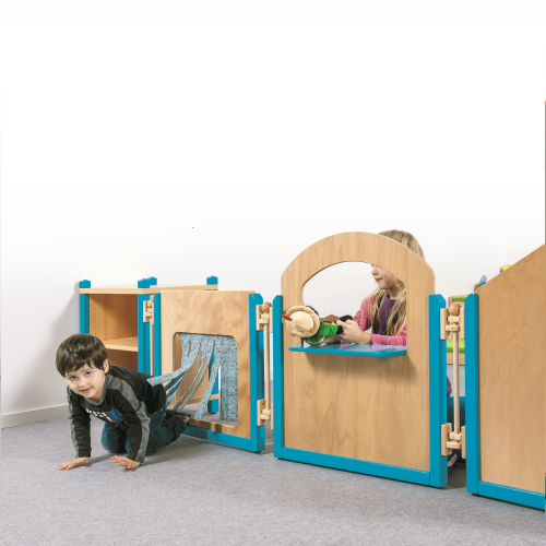 Raumteiler "Stoffdurchgang" B/H/T: 70,5x60x4 cm, Stollenbauweise