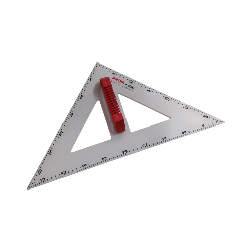 Zeichendreieck L: 50 cm, 45° Winkel, Ausführung: Profi-Linie