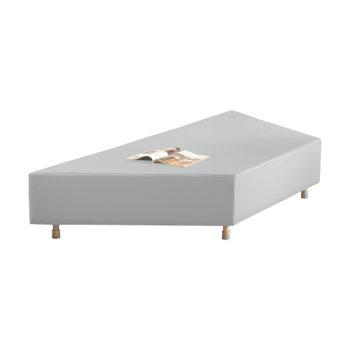 Sitzelement Trapez gross aus der Sofaserie Wellness-Oase B/H/T: 224/112x40x97 cm, Bezug Kunstleder schwer entflammbar