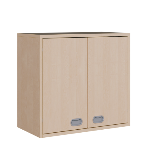 Korpus-Hängeschrank mit 2 Türen B/H/T: 78x80x40 cm, mit 2 Türen und 3 Fächern in Korpusbreite