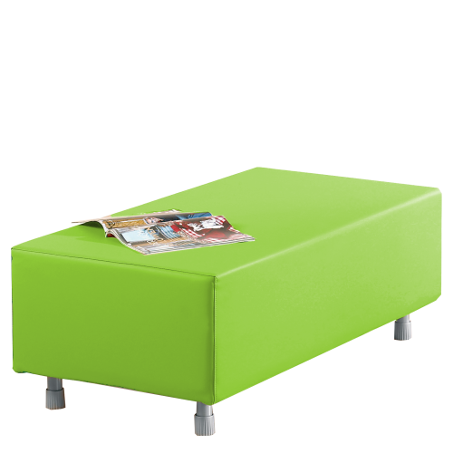 Sitzelement Rechteck klein aus der Sofaserie Wellness-Oase B/H/T: 112x40x56 cm, Stoffbezug schwer entflammbar