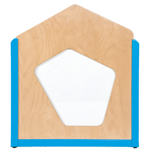 Raumteiler "Fünfeck Fenster" B/H/T: 70,5x60/80x4 cm, Stollenbauweise