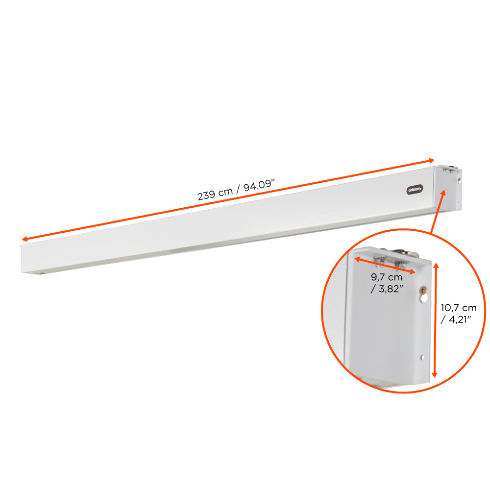 celexon Batterie Leinwand V2.0 Motor Professional Plus 220 x 124 cm
