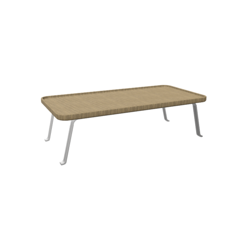 Tisch Ona mit Metallgestell B/H/T:  60x35x120 cm, mit Milchglas, Gestellfarbe Chrom