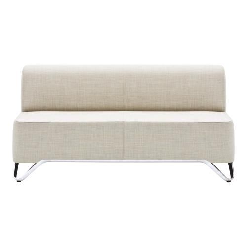 BOXIT 2er-Sofa B/H/T:  cm, Sitzhöhe  cm, Gestellfarbe: Holz, Stofffarbe wählbar