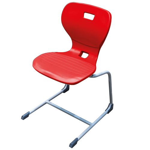 Ergostar UP 2.0 Schulstuhl Sitzschalenfarbe Rot, Sitzhöhe 43 cm