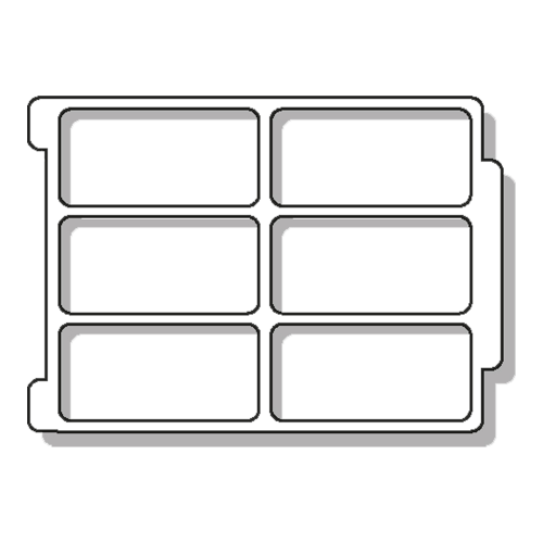 Paletteneinsatz für SymBox "flat", Fachmaß: B/H/T: 16,5x4x8 cm