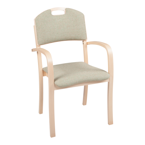 Stuhl INGA, mit Sitz-/Rückenpolster Sitzhöhe: 46 cm, B/H/T: 52x93x56 cm, mit Armlehne