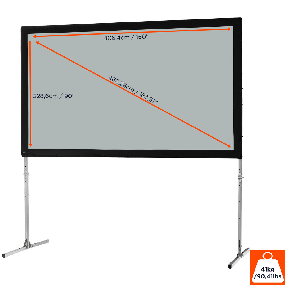 celexon Faltrahmen Leinwand Mobil Expert 406 x 228cm, Rückprojektion