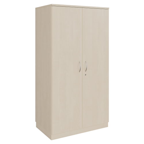 Schrank, 2türig mit 5 Ordnerhöhen B/H/T: 100x190x62 cm, verschließbar, mit Bügelgriffen