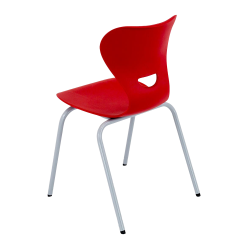Vierbeinstuhl mit Kunststoff-Sitzschale Sitzhöhe DIN 4 - 38 cm