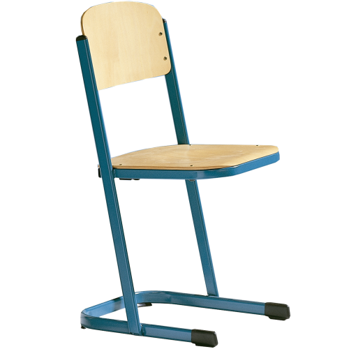 Schülerstuhl ST 40 erhöhte Stabilität durch U-Gestell Gestellfarbe wählbar, Sitzträger geschlossen, Höhe 43 cm