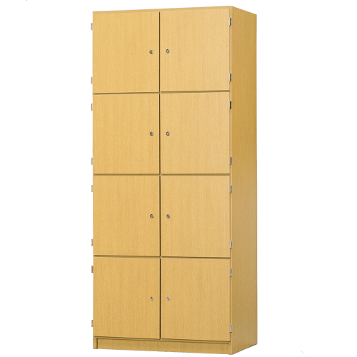 Schließfachschrank, 8 abschließbare Fächer B/H/T: 82x190x52 cm