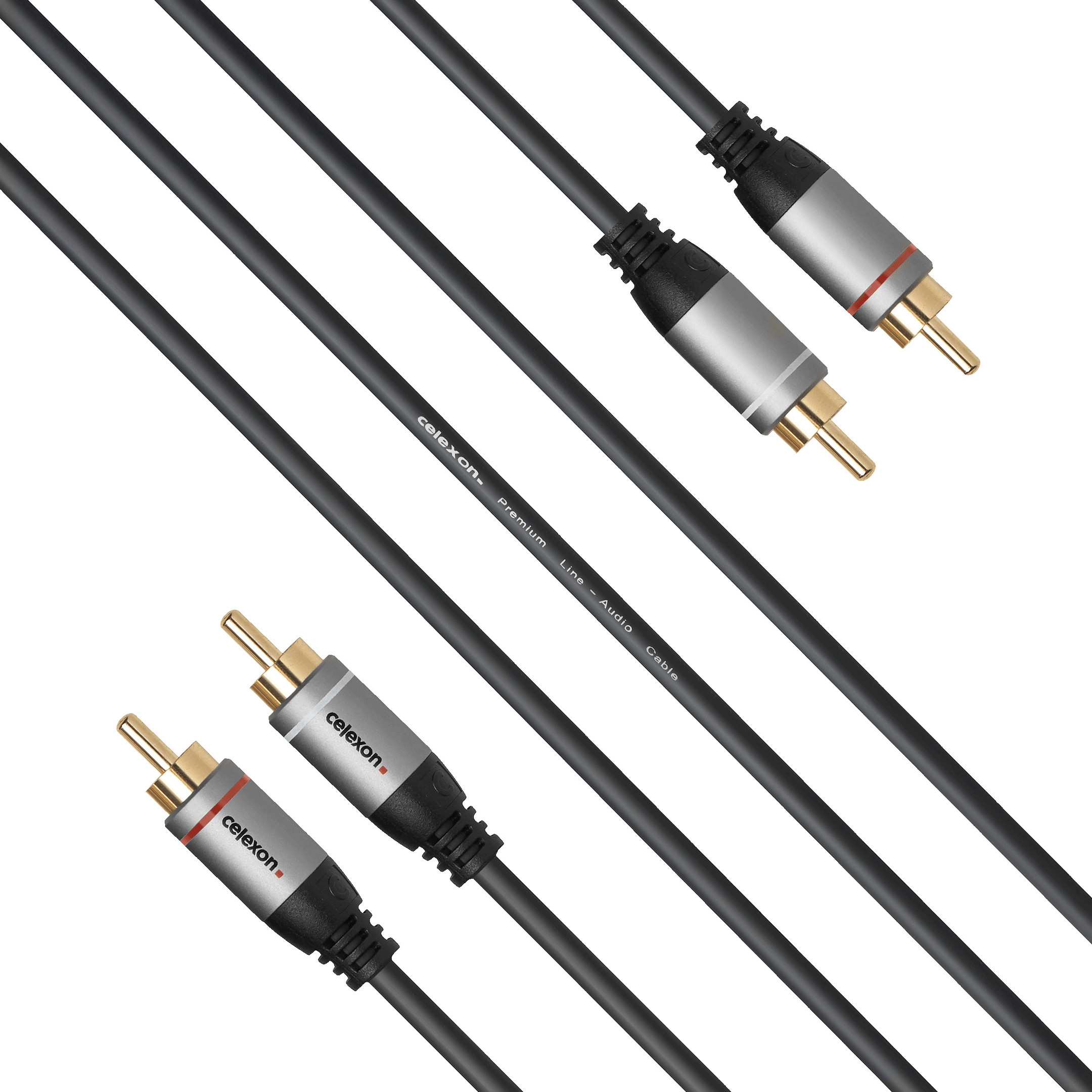 celexon 2x Cinch Stereo Audiokabel 1,5m - Professional Line